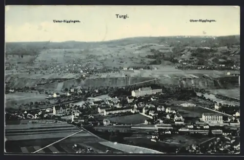 AK Turgi, Totalansicht mit Unter- u. Ober-Siggingen