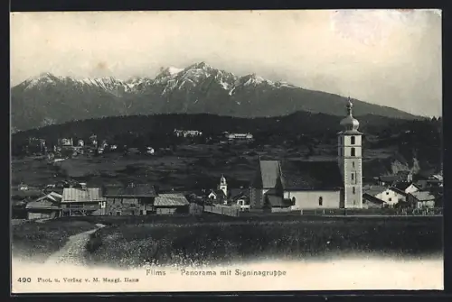 AK Flims, Panorama mit Signinagruppe
