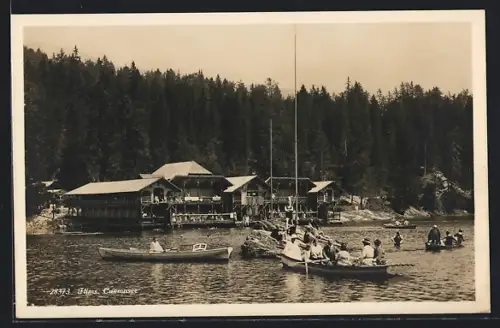 AK Flims, Caumasee mit Ruderboot