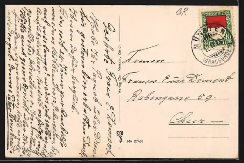 AK Münster /Münstertal, Ortsansicht mit Kirche