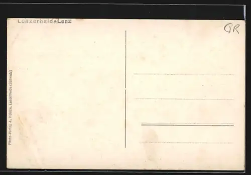 AK Lenzerheide /Lenz, Ortsansicht im Schnee mit Bergpanorama