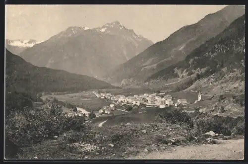 AK Lavin, Blick auf den Ort aus der Ferne
