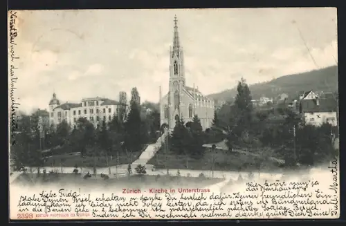 AK Zürich-Unterstrass, Kirche