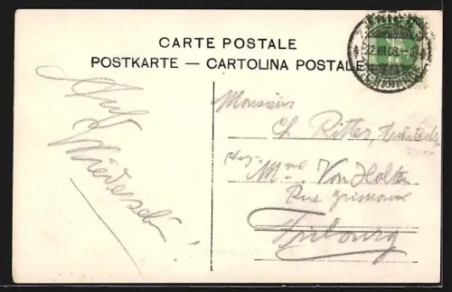 AK Zürich, Blick zum Polytechnikum