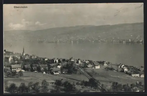 AK Oberrieden, Ortsansicht mit Kirche