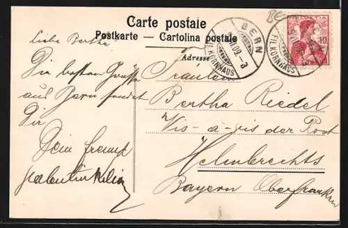 AK Bern, Markt und Parlamentsgebäude, Marktszene