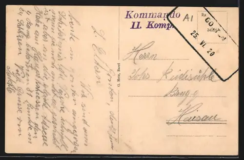 AK Gonten, Ortsansicht mit Kirche