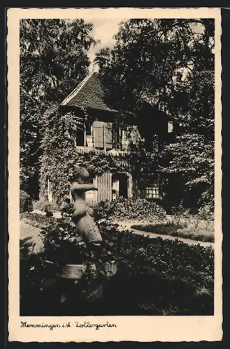 AK Memmingen i. Schwaben, Zollergarten