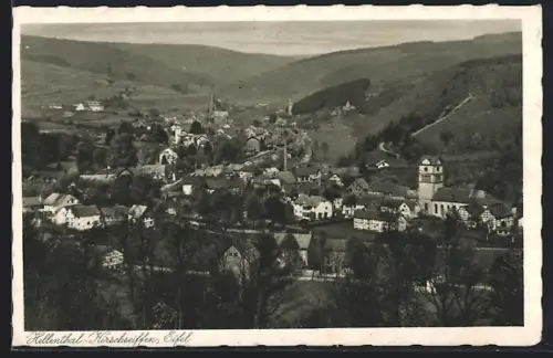 AK Hellenthal-Kirschseiffen, Ortsansicht aus der Vogelschau