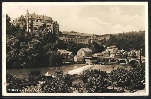 AK Weilburg a. d. Lahn, Schloss mit Brücke
