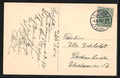 AK Hamburg-Neustadt, Jungfernstieg mit neuem Asterpavillon