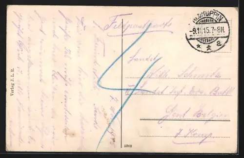 AK Binenwalde /Ruppiner Schweiz, Seeufer, Landschaft, Gebäude