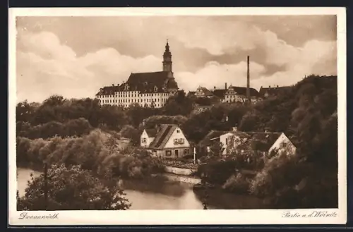 AK Donauwörth, Partie an der Wörnitz