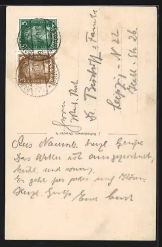 AK Naumburg a. d. Saale, Dom vom Domgarten aus