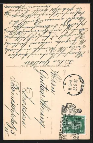 AK München, St. Michaelskirche und Frauenkirche