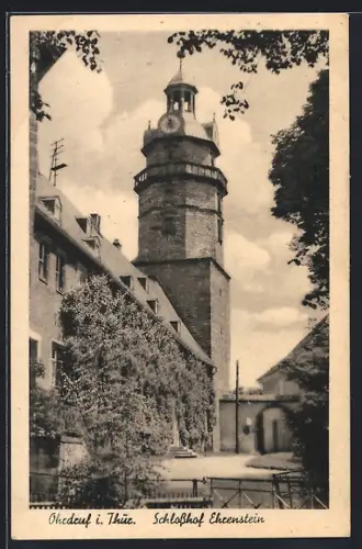 AK Ohrdruf i. Thür., Schlosshof Ehrenstein