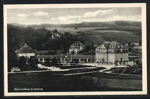 AK Bad Colberg b. Coburg, Blick auf die Kuranlagen mit Umgebung