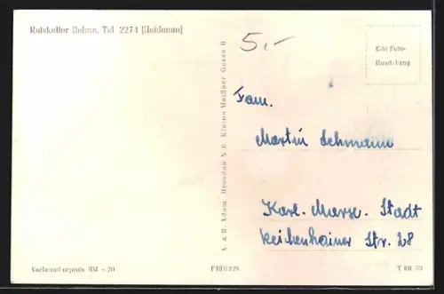 AK Dohna /Sa., Gesamtansicht mit Kirche