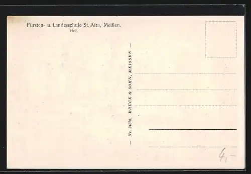 AK Meissen, Blick auf die Fürsten- u. Landesschule