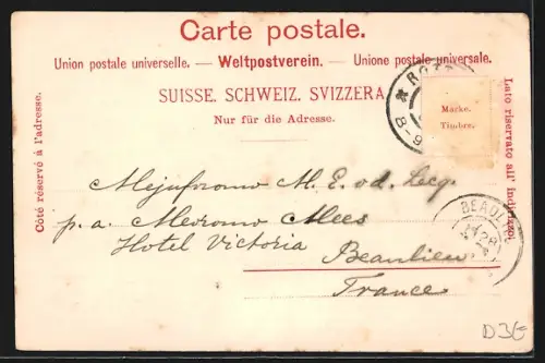 AK Schaffhausen, Gesamtansicht mit Umgebung aus der Vogelschau