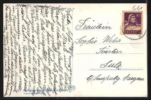 AK Luzern, Schweizerhofquai mit Rigi