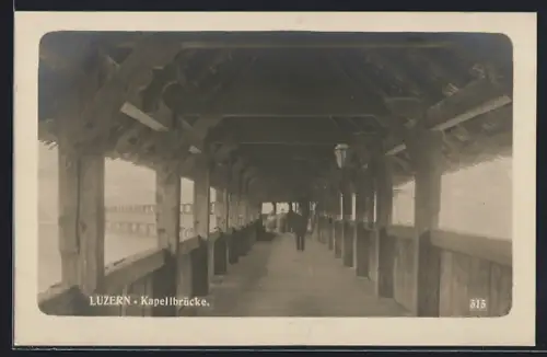 AK Luzern, Auf der Kapellbrücke
