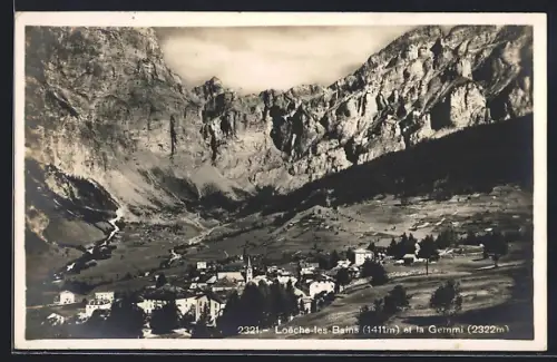 AK Loeche-les-Bains, Loeche-les-Bains et la Gemmi