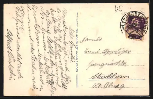 AK Loeche-les-Bains, Loeche-les-Bains et la Gemmi