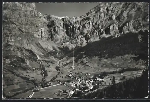AK Leukerbad, Gesamtansicht mit Luftseilbahn