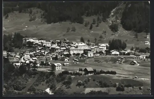 AK Leukerbad, Dorfansicht aus der Vogelschau