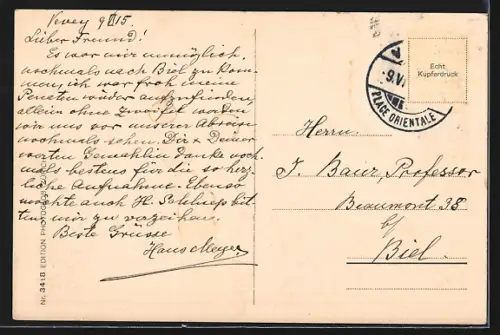 AK Solothurn, Partie in der Einsiedelei