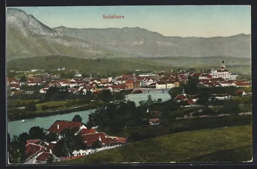 AK Solothurn, Totalansicht aus der Vogelschau