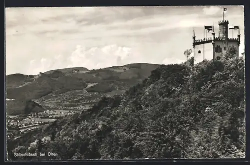 AK Olten, Gaststätte Sälischlössli mit Ortsblick