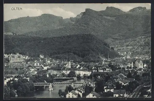 AK Olten, Totalansicht aus der Vogelschau