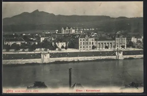 AK Olten, Konzertsaal, Panorama vom Wasser aus