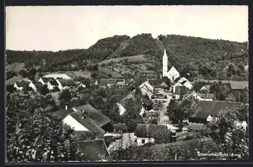 AK Unterendingen /Aarg., Totalansicht mit Kirche aus der Vogelschau