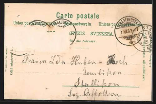 AK Schaffhausen, Brückenpartie mit Munot