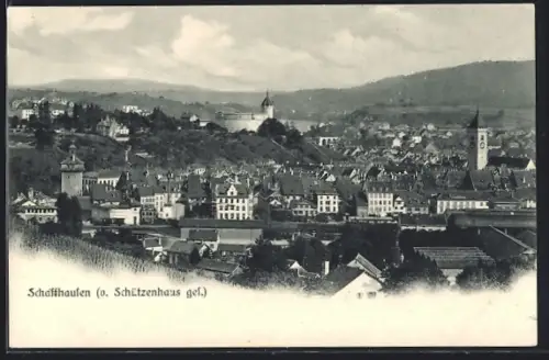 AK Schaffhausen, Totalansicht vom Schützenhaus aus