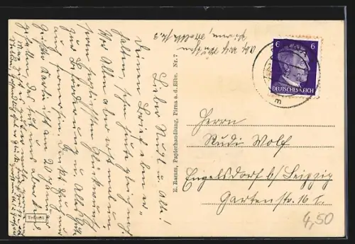 AK Pirna a. d. Elbe, Maria-Anna-Heim aus der Vogelschau