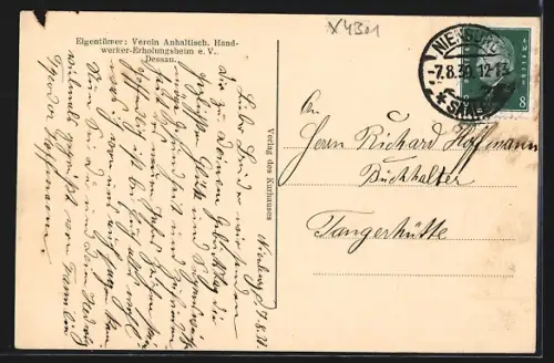 AK Güntersberge /Ostharz, Kurhaus-Terrasse mit Gästen