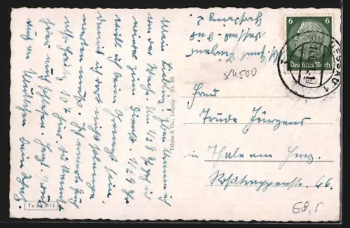 AK Dessau, Theater, Schloss, Kavalierstrasse u. Kaffee Altes Theater, Wappen