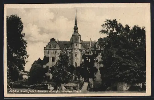 AK Schönfeld b. Dresden, Schloss Schönfeld