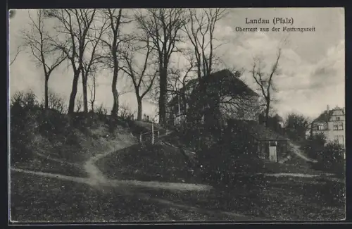 AK Landau /Pfalz, Überrest aus der Festungszeit, Ortspartie