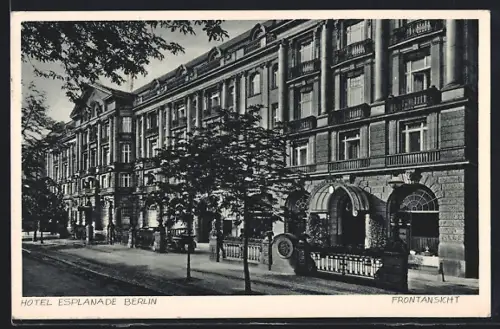 AK Berlin-Tiergarten, Hotel Esplanade, Bellevuestr. 16-18a