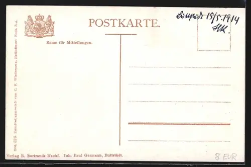 AK Buttstädt in Thür., Brücktorstrasse mit Kolonialwarenhandlung und Kirche