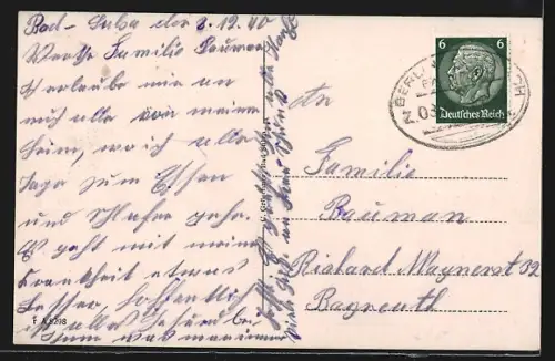 AK Bad Sulza, Karl Spaeterstrasse und Wohnhäuser