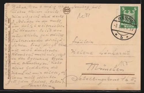 AK Bebra, Bahnhof, Strassenpartie mit Bäckerei