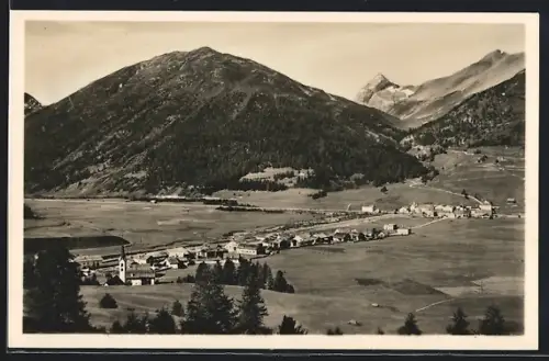 AK Campovasto, Ortsansicht mit Ponte und Albula-Pass