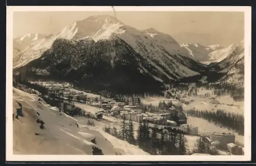 AK Pontresina, Totalansicht im tiefsten Winter