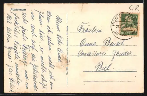 AK Pontresina, Totalansicht im tiefsten Winter